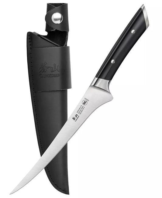 7" Fillet Knife with Leather Sheath - HELENA
